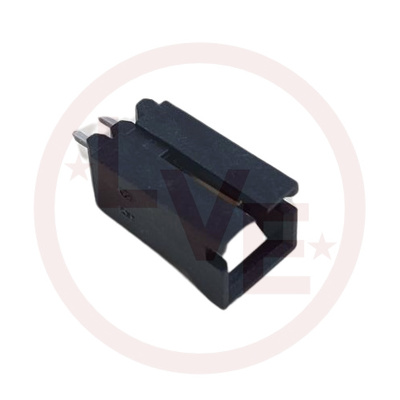 AMP 5-104363-1 CONNECTOR HEADER 2 POS VERTICAL .100"P 15AU BLACK