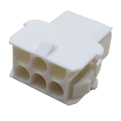 CONNECTOR PIN &amp; SOCKET 6 POS RECEPTACLE HSG 6.35P