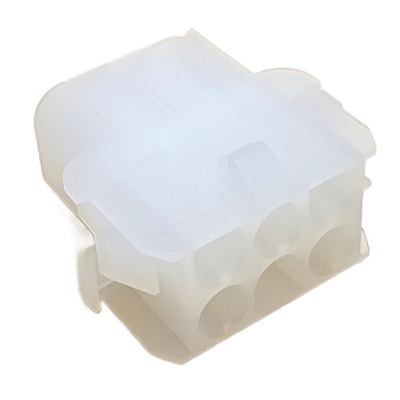 CONNECTOR 6 POS PIN &amp; SOCKET RECEPTACLE HSG NATURAL  6.35P