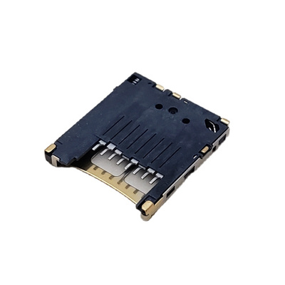 MOLEX 502570-0893 CONNECTOR 8 POS 1.1MM MICRO SD R/A SMT PUSH-PUSH MEMORY CARD