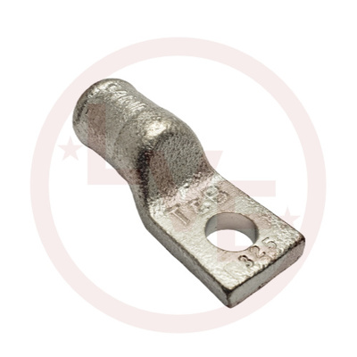 TERMINAL ONE HOLE LUG 325/24 WIRE 3/8&quot; STUD STRAIGHT STANDARD BARREL