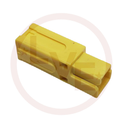 CONNECTOR 1POS SELF MATING HOUSING POWER LOCK YELLOW