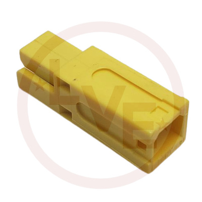 CONNECTOR 1POS SELF MATING HOUSING POWER LOCK YELLOW