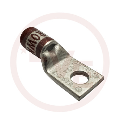 TERMINAL COMPRESSION LUG 2 AWG 1/4&quot; STUD
