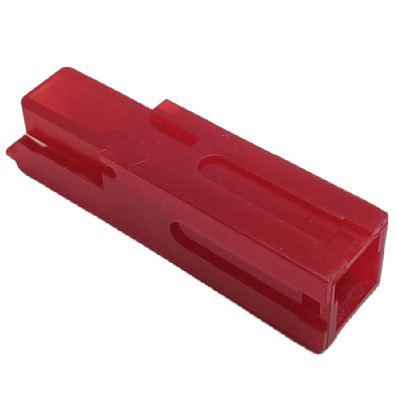 CONNECTOR 1 POS BLADE TYPE POWER HOUSING RED
