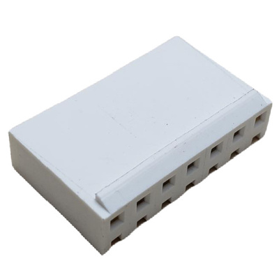CONNECTOR HEADER 7 POS RECEPTACLE W/RAMP .156&quot;P NATURAL