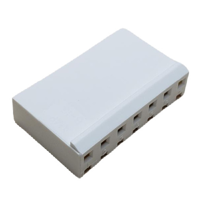 CONNECTOR HEADER 7 POS RECEPTACLE W/RAMP .156&quot;P NATURAL
