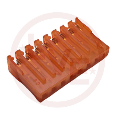 AMP 640426-8 TERMINAL HEADER 8 POS RECEPTACLE 18 AWG .156"P MTA-156 ORANGE