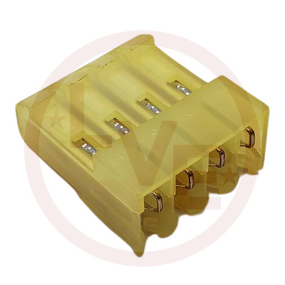 TERMINAL HEADER 4 POS RECEPTACLE 18 AWG .156&quot;P MTA-156 YELLOW