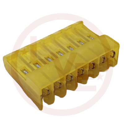 TERMINAL HEADER 7 POS RECEPTACLE 18 AWG .156&quot;P MTA-156 YELLOW