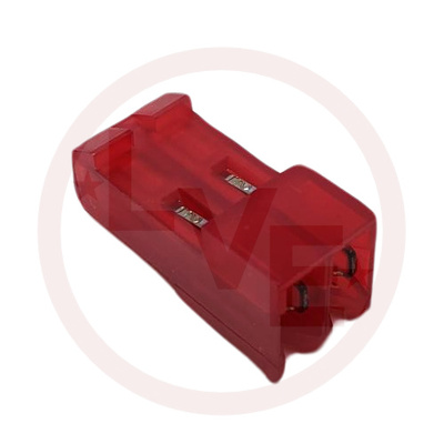 TERMINAL HEADER 2 POS RECEPTACLE 18 AWG .156&quot;P MTA-156 RED