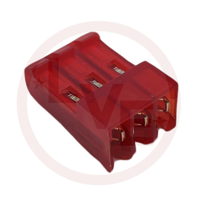TERMINAL HEADER 3 POS RECEPTACLE 18 AWG .156&quot;P MTA-156 RED