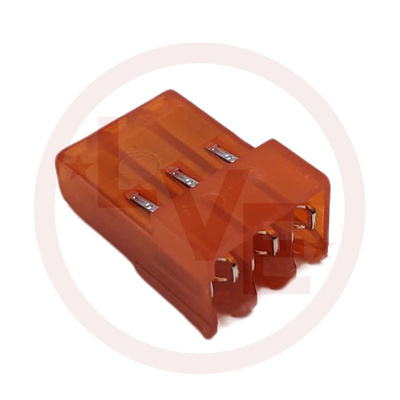 TERMINAL HEADER 3 POS RECEPTACLE 18 AWG .156&quot;P MTA-156 ORANGE