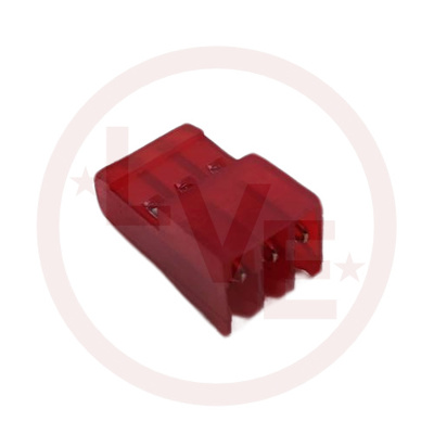 TERMINAL HEADER 3 POS RECEPTACLE 22 AWG .100&quot;P MTA-100 RED