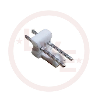 CONNECTOR HEADER 2 POS MALE VERTICAL THROUGH HOLE TIN NATURAL