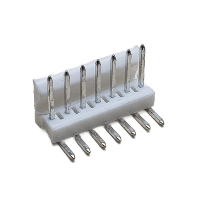 CONNECTOR HEADER 7 POS MALE VERTICAL RIGHT ANGLE THROUGH HOLE .100&quot;P TIN NATURAL