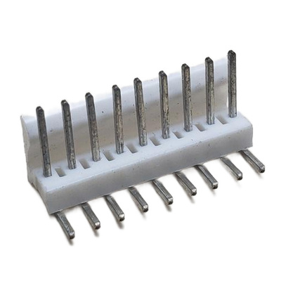 CONNECTOR HEADER 9 POS MALE VERTICAL RIGHT ANGLE THROUGH HOLE .100&quot;P TIN NATURAL