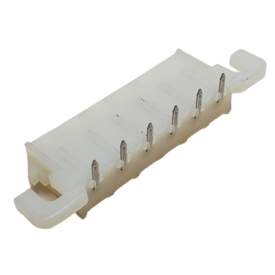 CONNECTOR HEADER 5 POS MALE VERTICAL THROUGH HOLE RIGHT ANGLE .250&quot;P TIN NATURAL