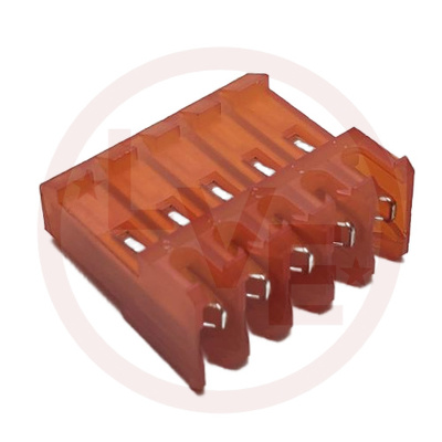 CONNECTOR RECEPT 5 POS FEMALE IDC 18 AWG MTA-156 ORANGE