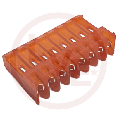 CONNECTOR RECEPT 8 POS FEMALE IDC 18 AWG MTA-156 ORANGE