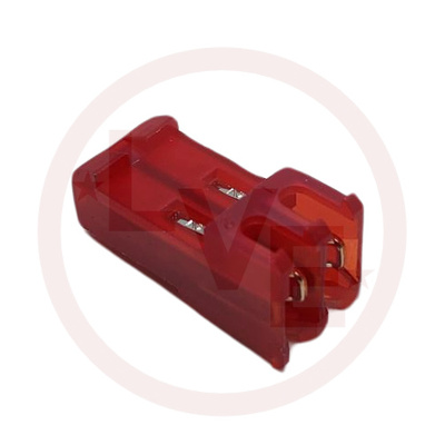 CONNECTOR RECEPT 2 POS FEMALE IDC 22 AWG MTA-156 RED