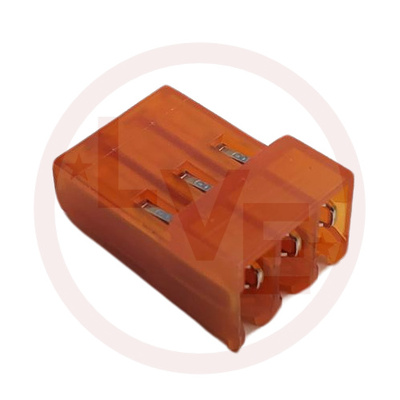 CONNECTOR RECEPT 3 POS FEMALE IDC 18 AWG MTA-156 ORANGE