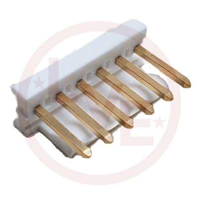 CONNECTOR HEADER 6 POS MALE THROUGH HOLE VERTICAL MTA-156 30AU