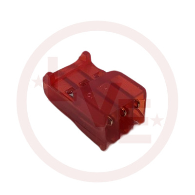 CONNECTOR RECEPTACLE 3 POS RIGHT ANGLE 22AWG RED MTA-101