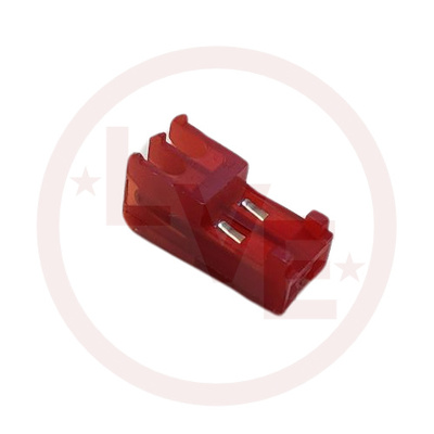 CONNECTOR RECEPTACLE 2 POS IDC 22 AWG MTA-100 RED