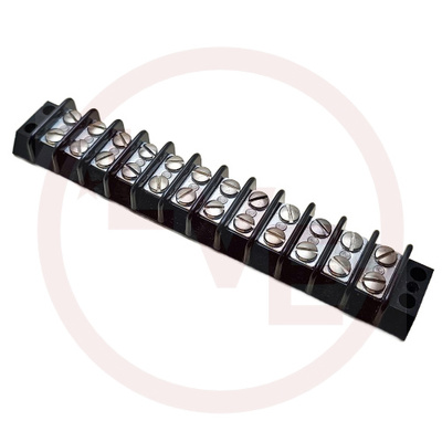 MARATHON 672-GP-12 TERMINAL BLOCK 24 POS DOUBLE ROW PANEL MOUNT
