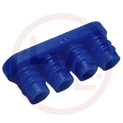 CONNECTOR WIRE SEAL 4 POS UNIVERSAL MATE-N-LOK BLUE