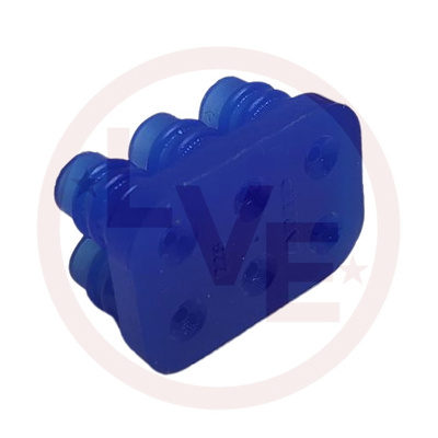 CONNECTOR WIRE SEAL 6 POS BLUE