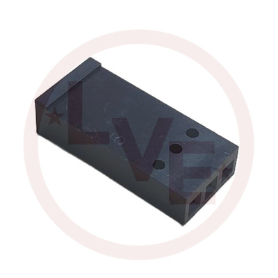 CONNECTOR RECEPTACLE 3 POS FEMALE .100 LOCKING BLACK