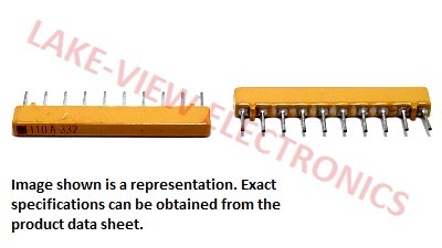 RESISTOR NETWORK 3.3K OHM 10P9R 2% SIP