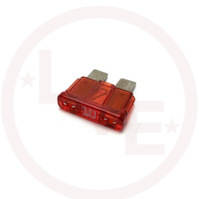 FUSE 10A 32VDC FAST ACTING RED AUTOMOTIVE BLADE