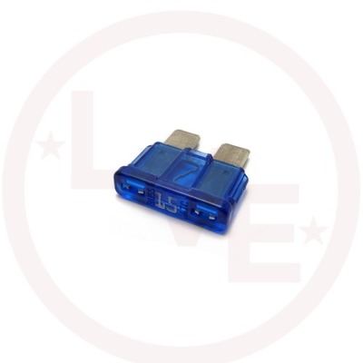 FUSE 15A 32VDC FAST ACTING BLUE AUTOMOTIVE BLADE