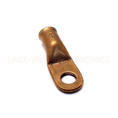 TERMINAL RING HEAVY DUTY 4 AWG 1/4" STUD BATTERY LUG