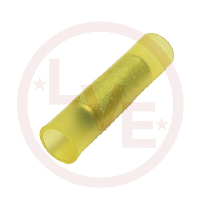 TERMINAL BUTT SPLICE 12-10 AWG INSULATED YELLOW NYLON