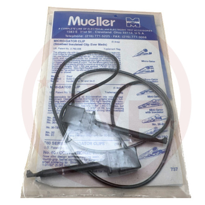 TEST LEAD MINI HOOK TO MINI HOOK 24&quot; BLACK