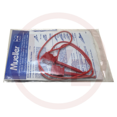 MUELLER BU-1111-A-24-2 TEST LEAD MINI HOOK TO MINI HOOK 24" RED