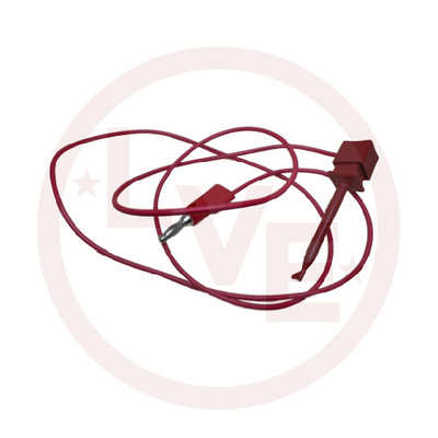 TEST LEAD BANANA PLUG TO GRABBER 36&quot; RED