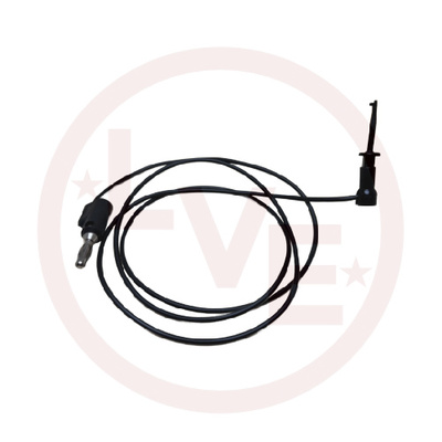 TEST LEAD STACKABLE BANANA PLUG TO MICRO PLUNGER BLACK