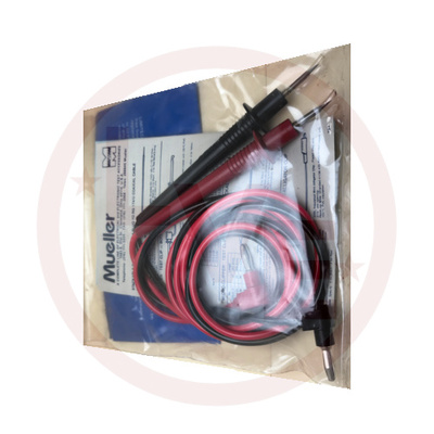 TEST LEAD RIGHT ANGLE BANANA PLUG TO PROBE 48&quot; BLACK