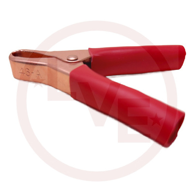 CLIP MINI BATTERY TERMINAL CLAMP 50A INSULATED RED