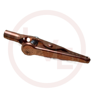 CLIP ALLIGATOR 10A COPPER W/SCREW NON-INSULATED