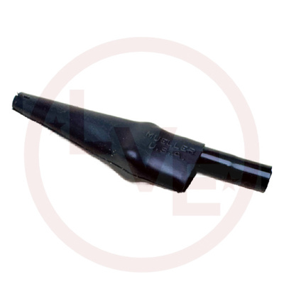 MUELLER BU-63C-0 CLIP ALLIGATOR 10A COPPER INSULATED BLACK