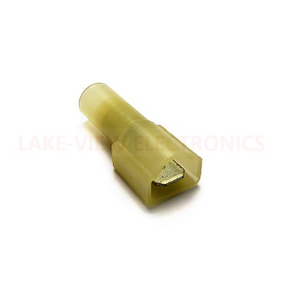 TERMINAL QDC MALE COUPLER 10-12 AWG .250X.032 FULLY INSULATED YELLOW INSULKRIMP