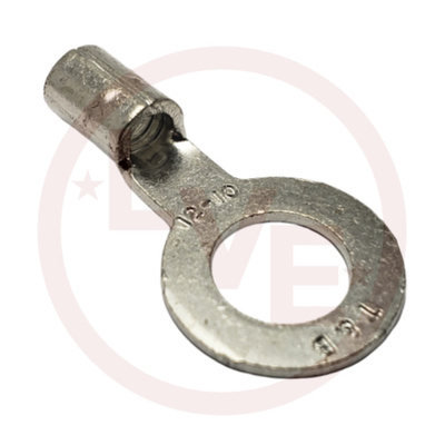TERMINAL RING 12-10 AWG 5/16" STUD NON-INSULATED TIN PLATED