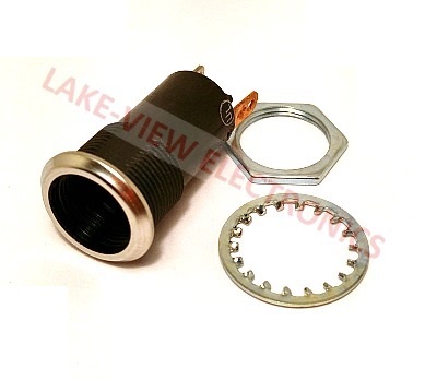INDICATOR LAMP HOLDER RELAMPABLE 250V SOLD TABS 0.688&quot; MNT HOLE