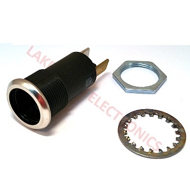 INDICATOR LAMP HOLDER RELAMPABLE 250V .250&quot; Q.C. TERMINALS 0.688&quot; MNT HOLE